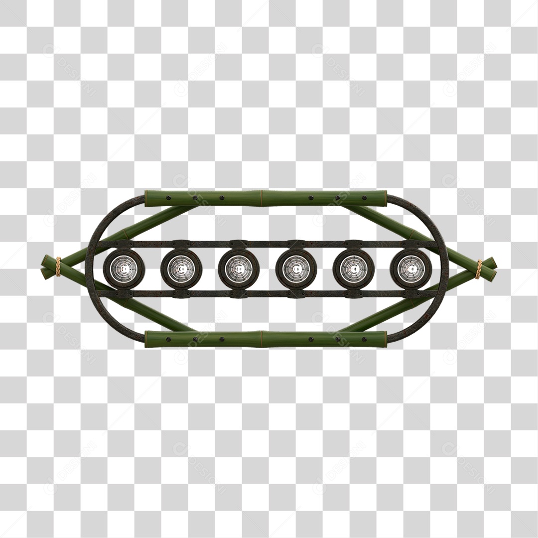 Painel de Bambu Lâmpadas PNG Transparente