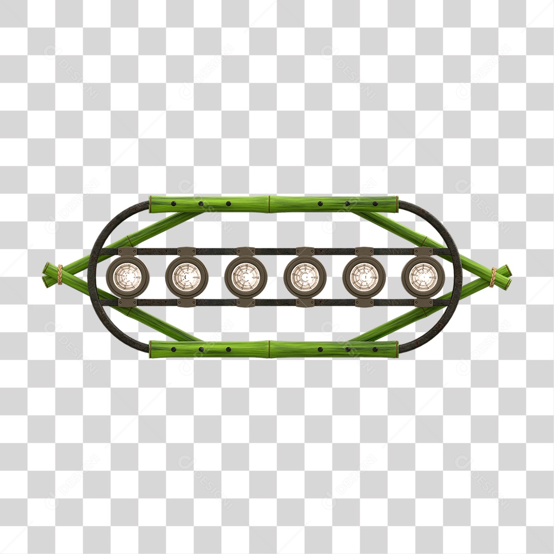 Painel de Bambu Lâmpadas PNG Transparente