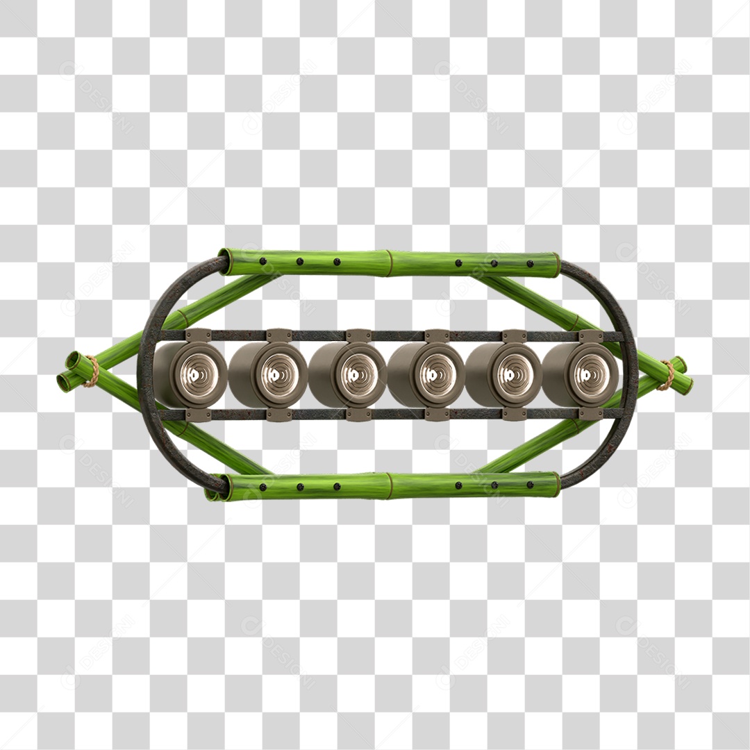 Painel de Bambu Lâmpadas PNG Transparente