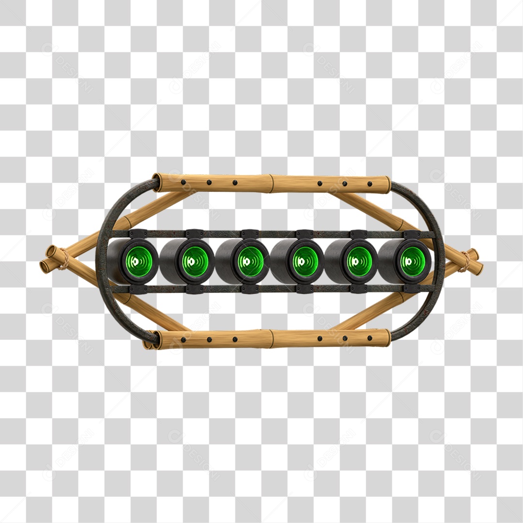 Painel de Bambu Lâmpadas PNG Transparente