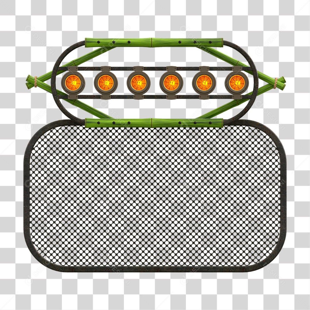 Painel de Bambu Lâmpadas PNG Transparente