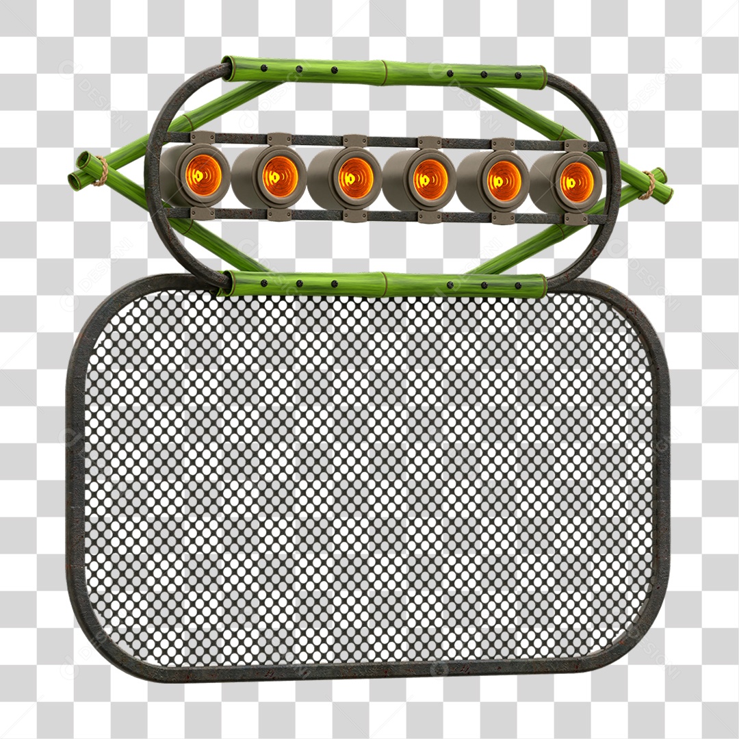 Painel de Bambu Lâmpadas PNG Transparente