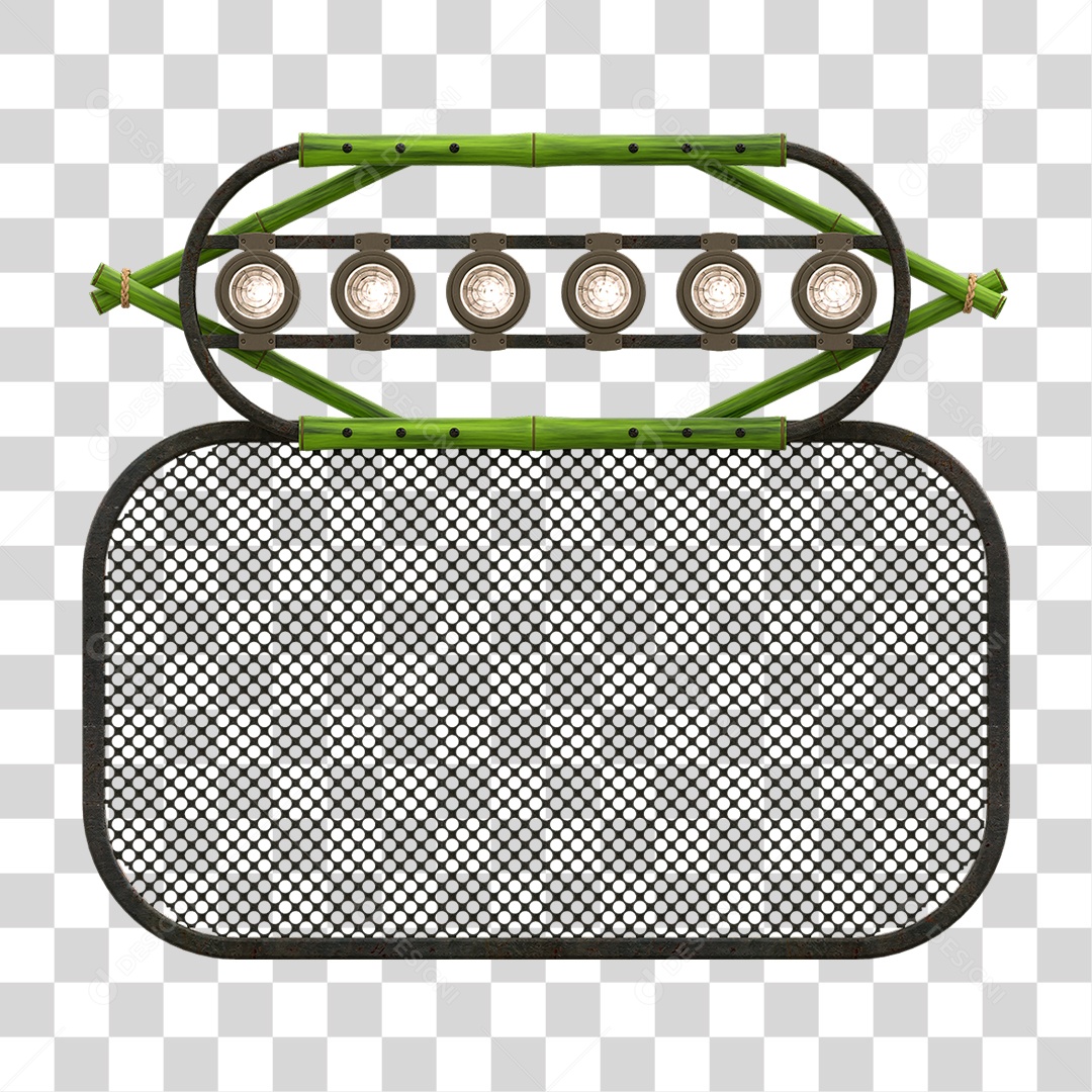 Painel de Bambu Lâmpadas PNG Transparente