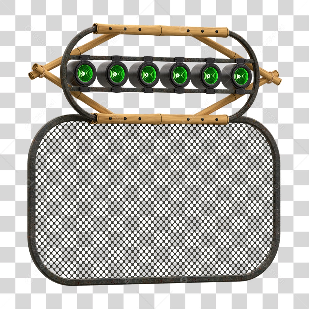 Painel de Bambu Lâmpadas PNG Transparente