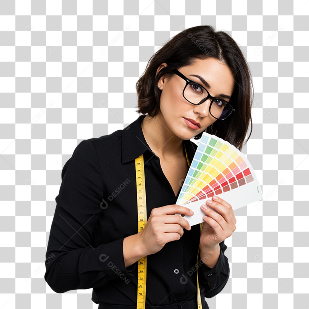 Mulher Costureira PNG Transparente