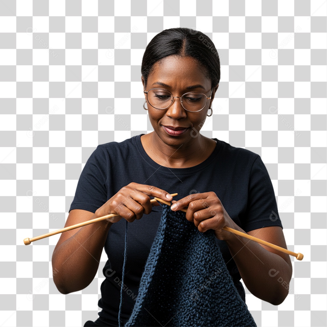 Mulher Costureira PNG Transparente