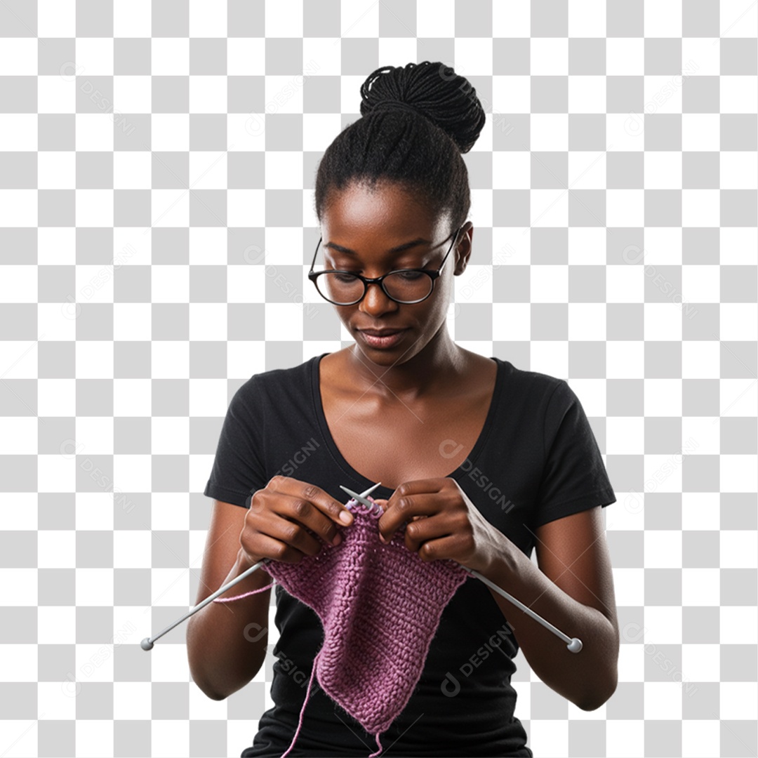 Mulher Costureira PNG Transparente