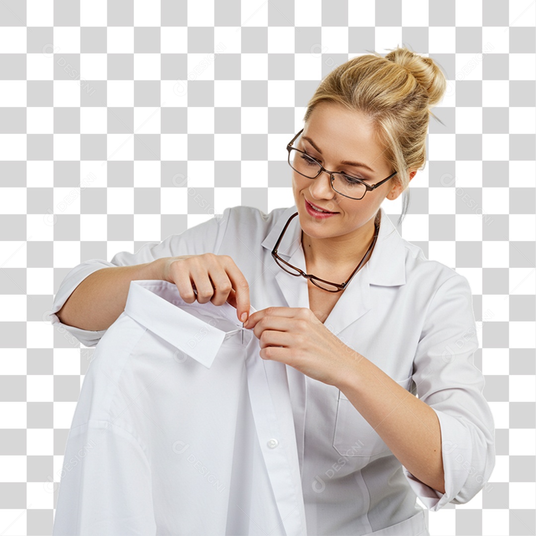 Mulher Costureira PNG Transparente