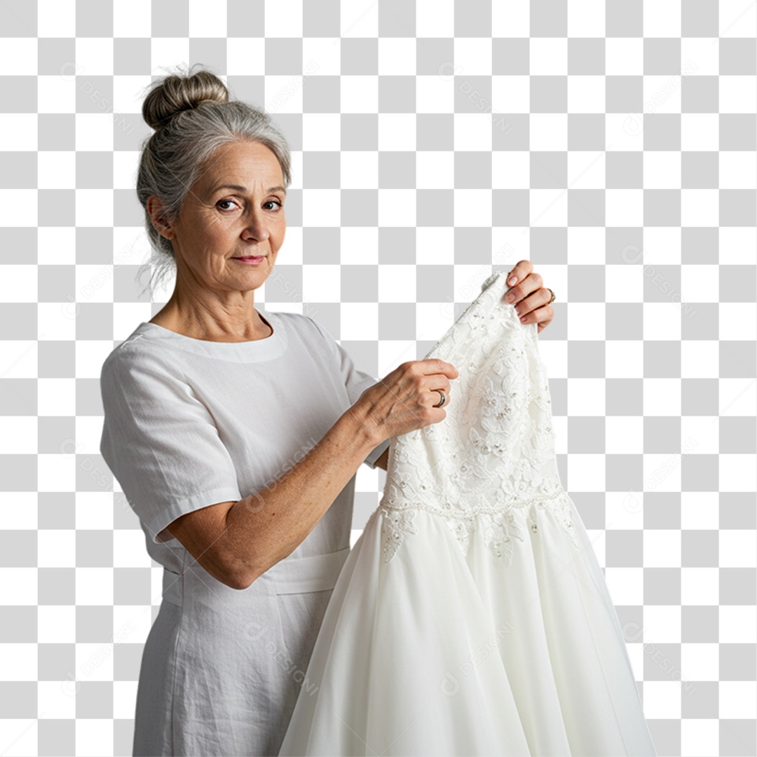 Mulher Costureira PNG Transparente