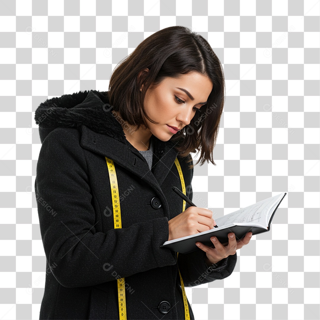 Mulher Costureira PNG Transparente