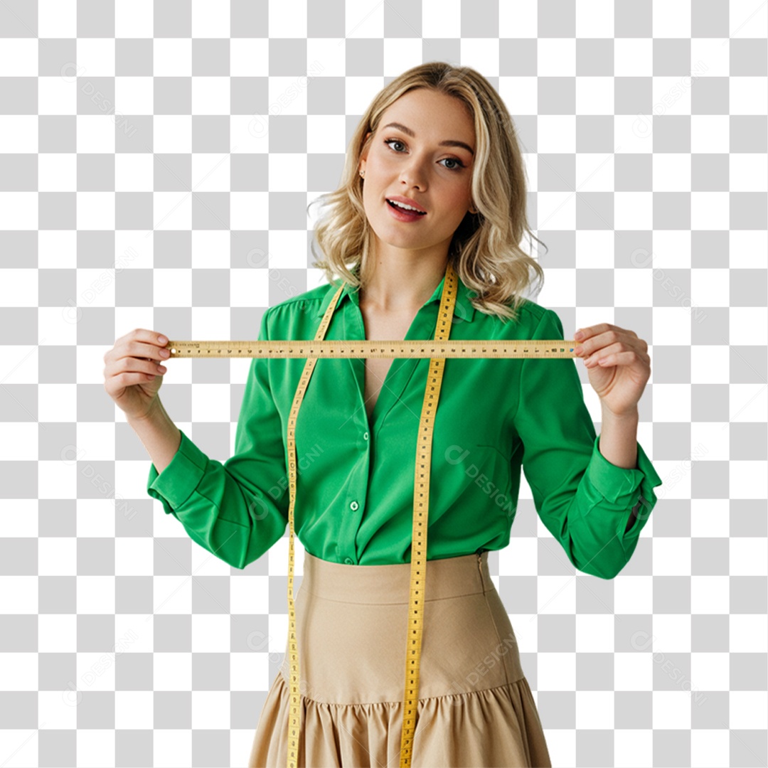 Mulher Costureira PNG Transparente