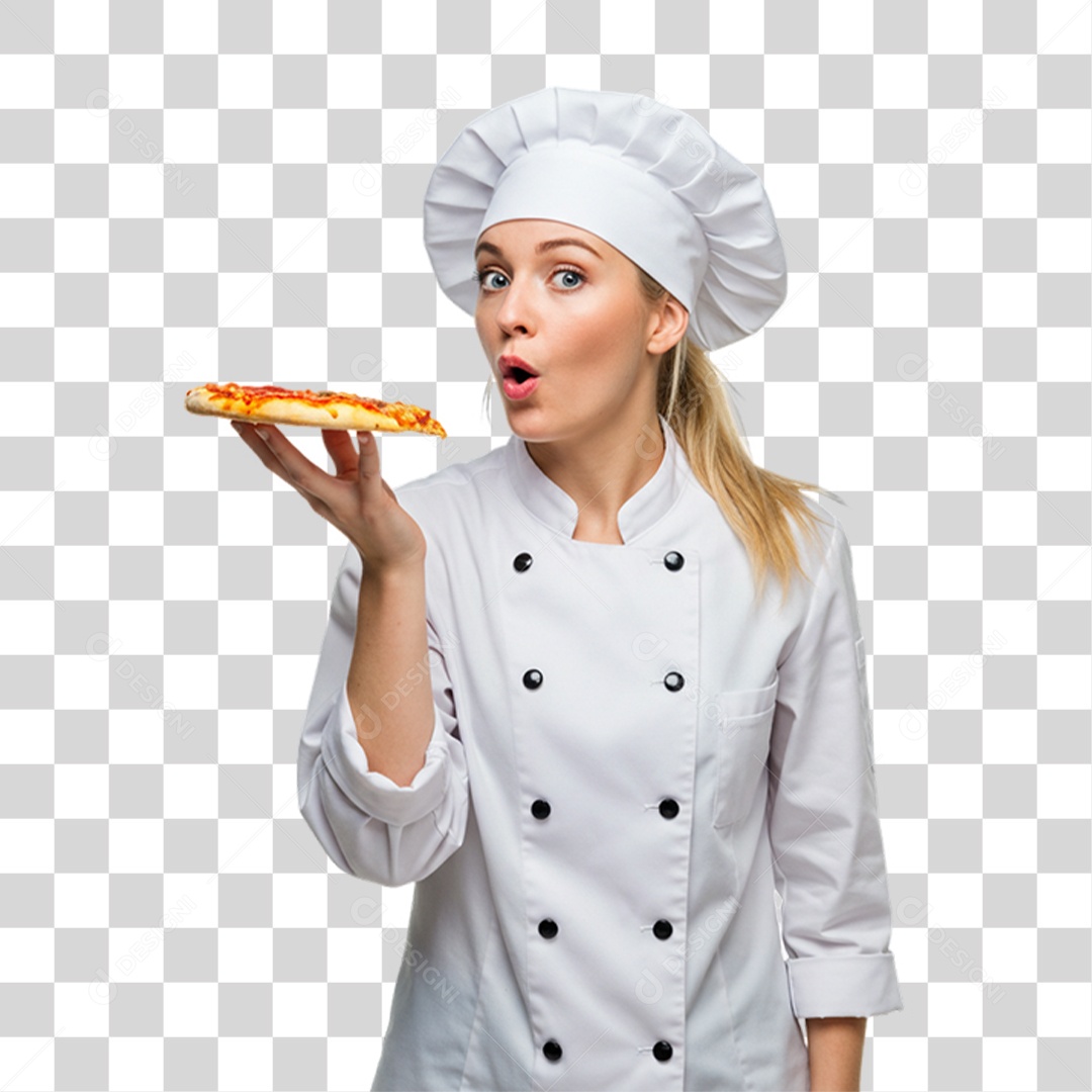 Pizzaiola Mulher Pizzas PNG Transparente