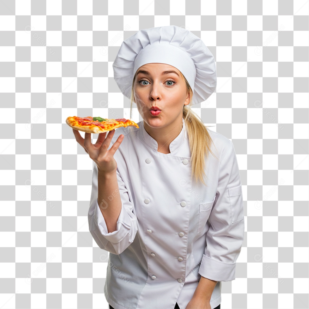 Pizzaiola Mulher Pizzas PNG Transparente