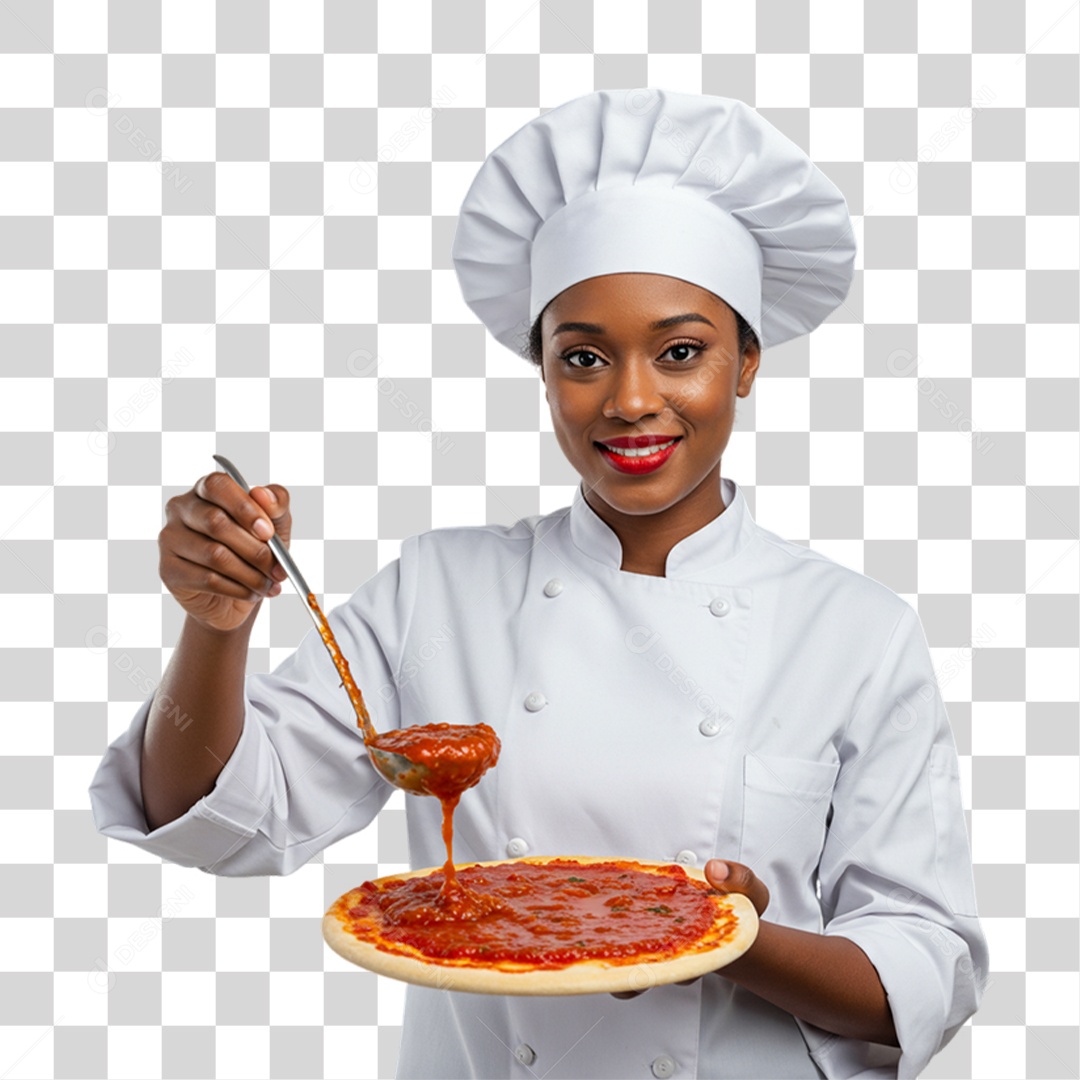 Pizzaiola Mulher Pizzas PNG Transparente