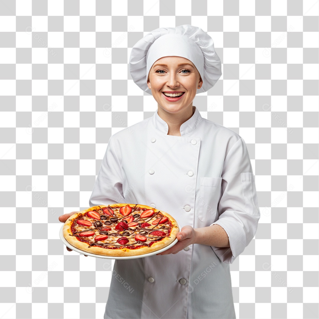 Pizzaiola Mulher Pizzas PNG Transparente