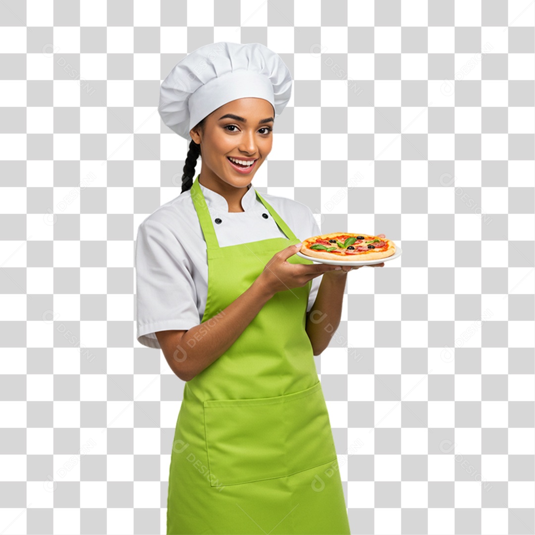 Pizzaiola Mulher Pizzas PNG Transparente