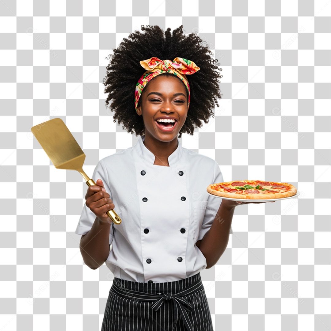 Pizzaiola Mulher Pizzas PNG Transparente
