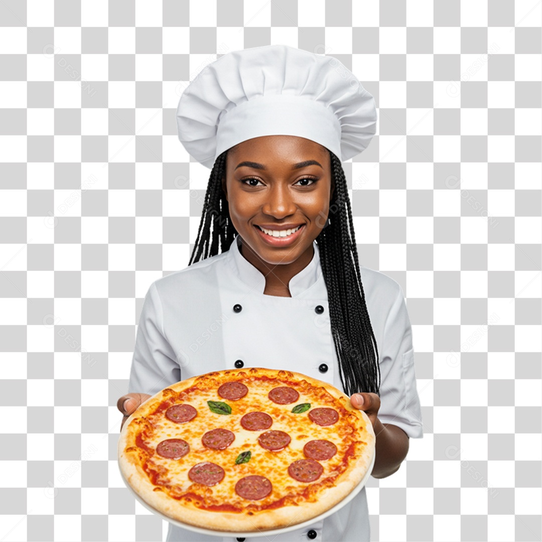 Pizzaiola Mulher Pizzas PNG Transparente