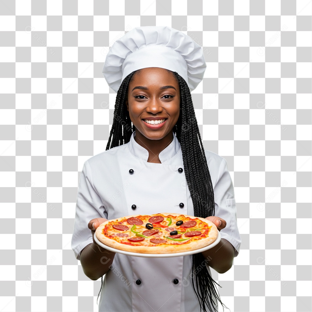 Pizzaiola Mulher Pizzas PNG Transparente