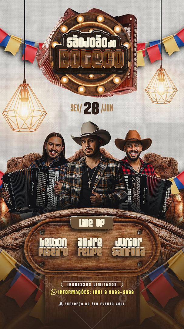 Story Flyer São João Do Buteco Social Media PSD Editável