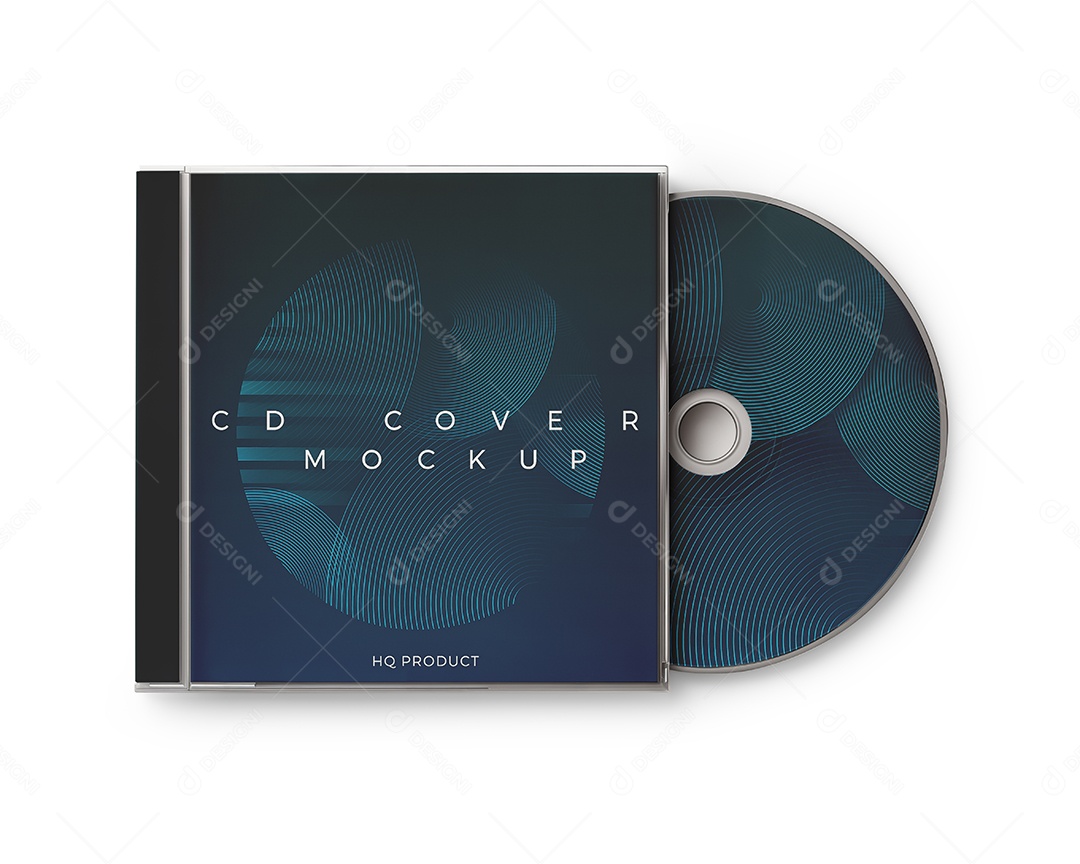 Capa de CD Mockup PSD Editável