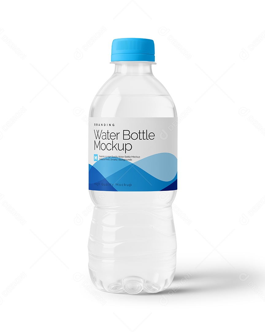 Garrafa de Água Mockup PSD Editável