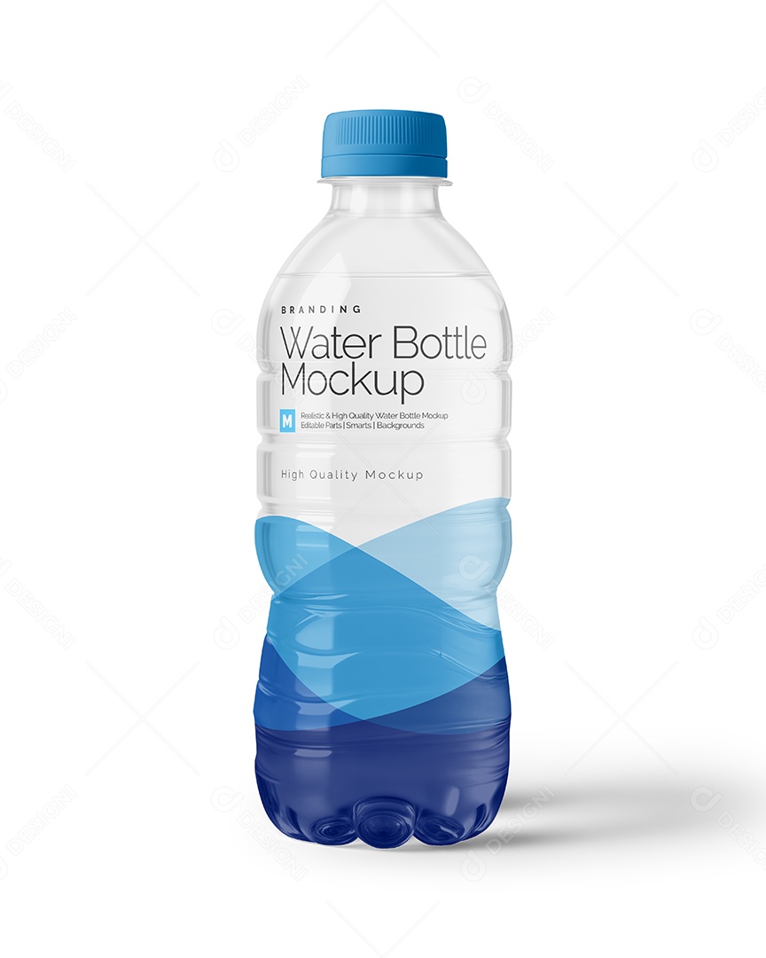 Garrafa de Água Mockup PSD Editável