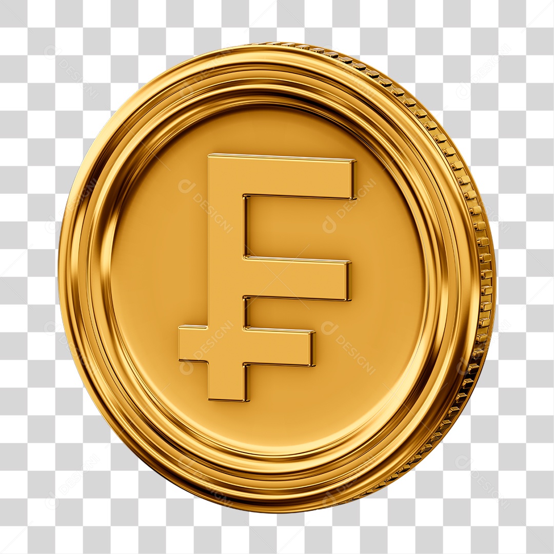 Moeda Franco Suíço PNG Transparente