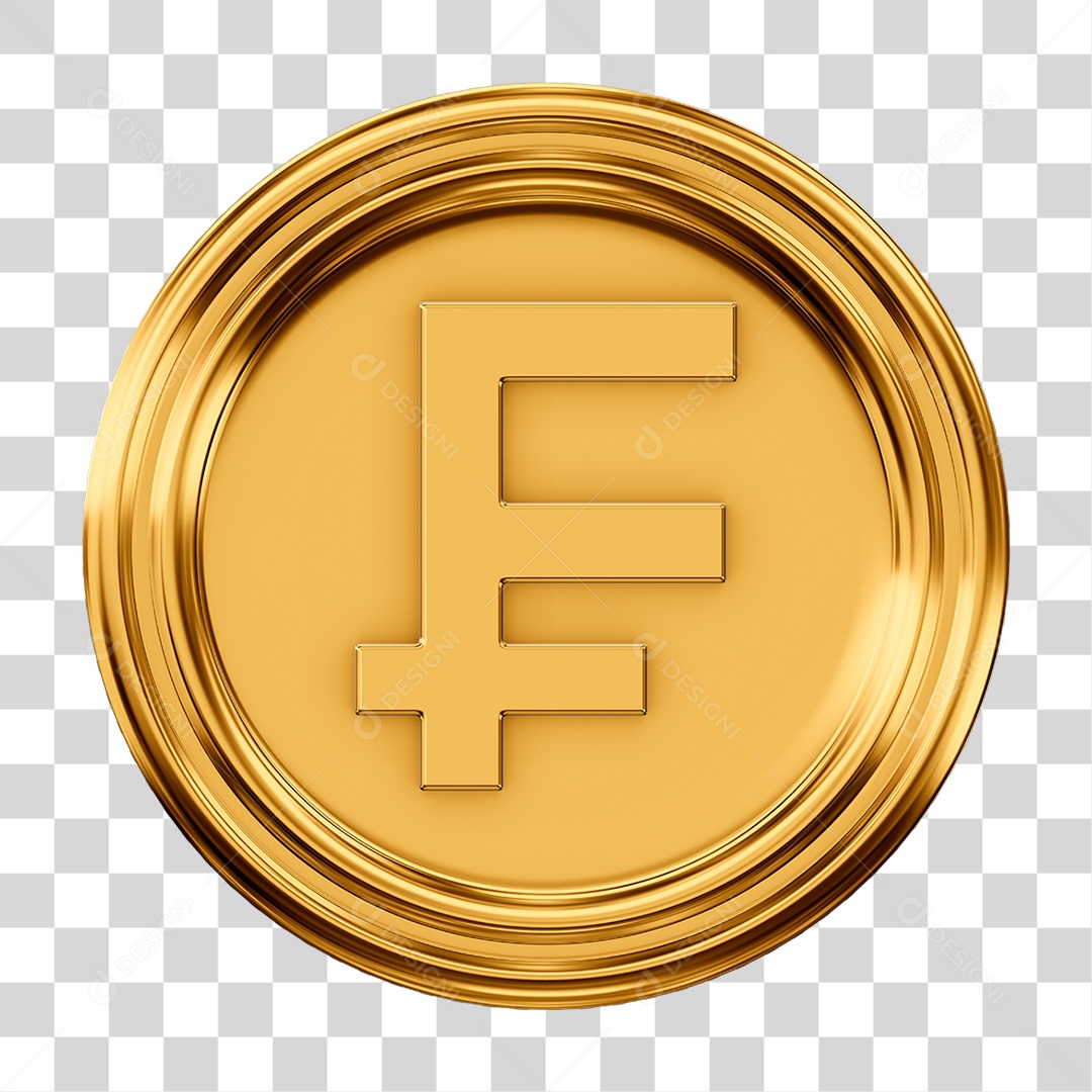 Moeda Franco Suíço PNG Transparente