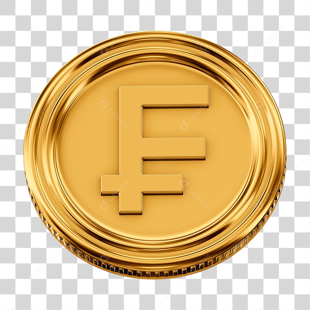 Moeda Franco Suíço PNG Transparente