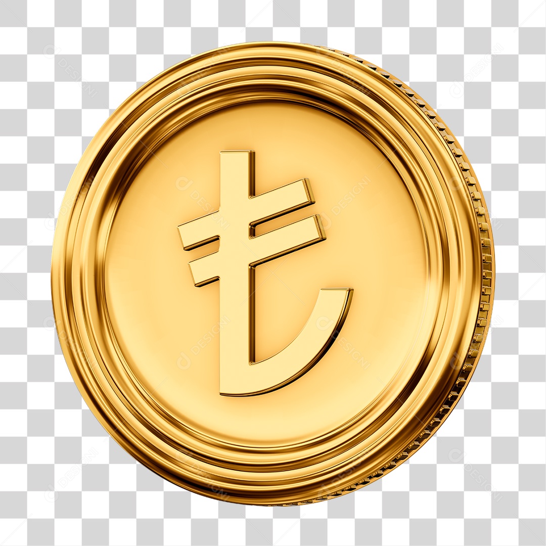 Moeda Lira PNG Transparente