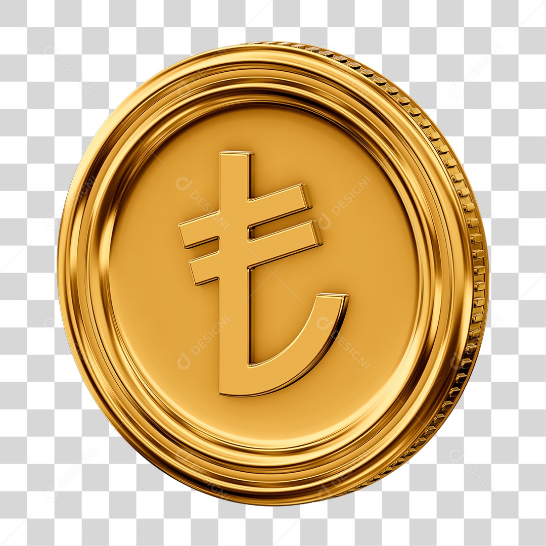 Moeda Lira PNG Transparente
