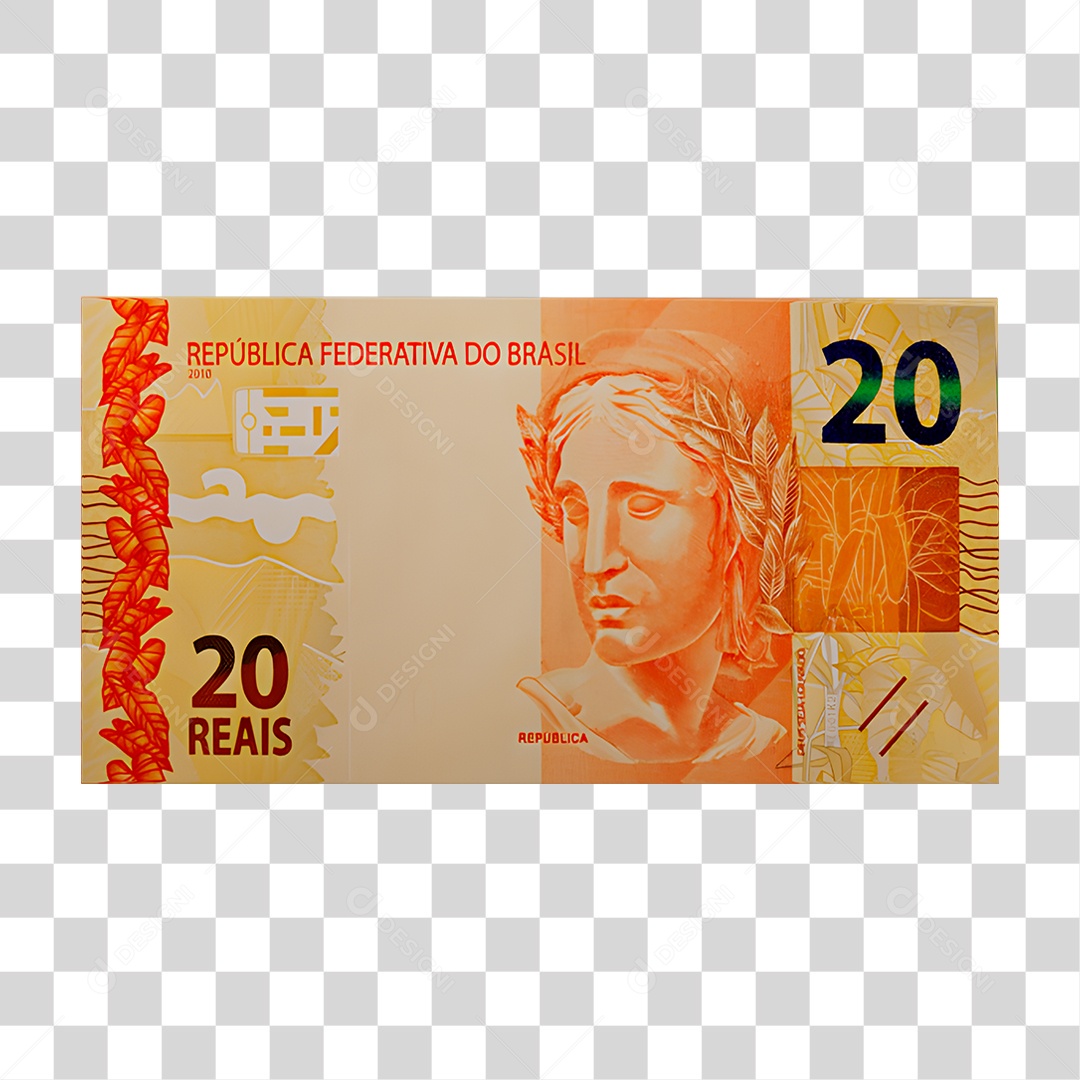 Nota de 20 Reais PNG Transparente