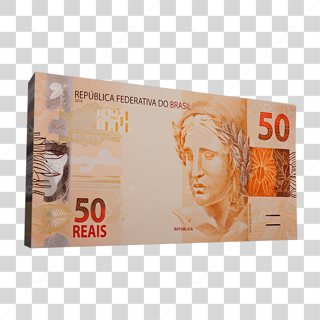 Notas de 50 Reais PNG Transparente