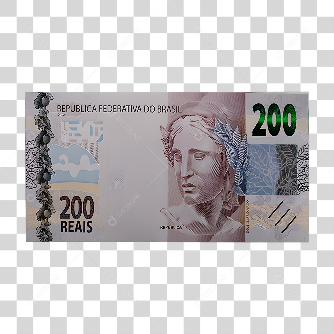 Nota de 200 Reais PNG Transparente