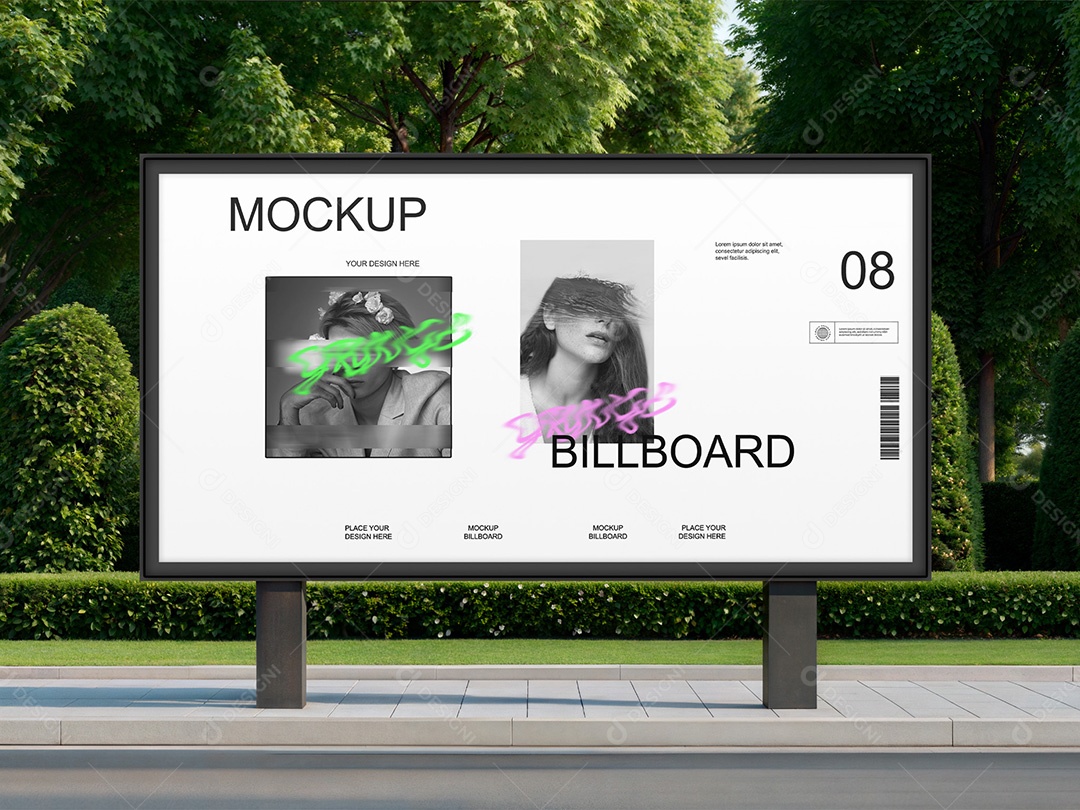 Outdoor Horizontal Mockup PSD Editável