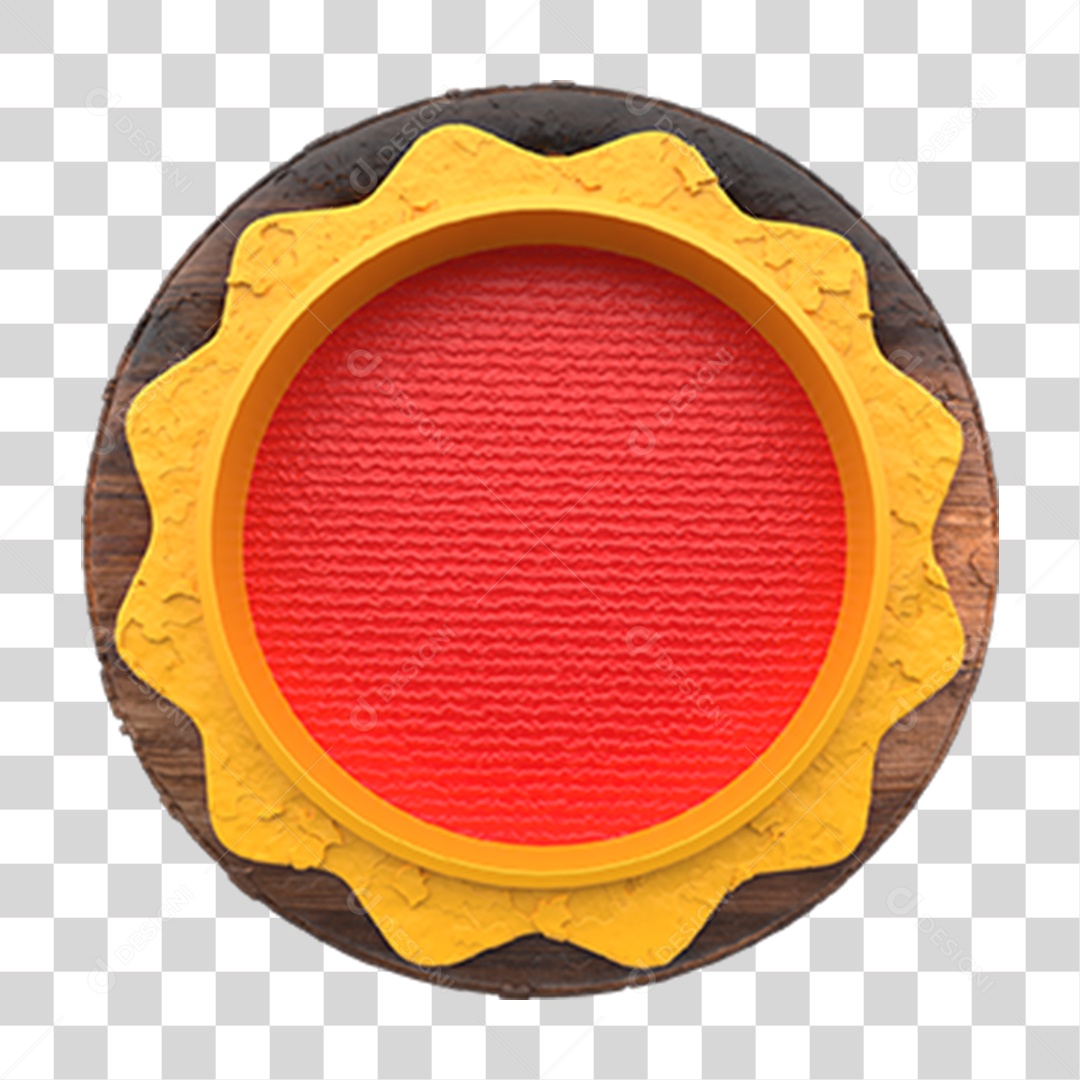 São João Placa Redonda PNG Transparente