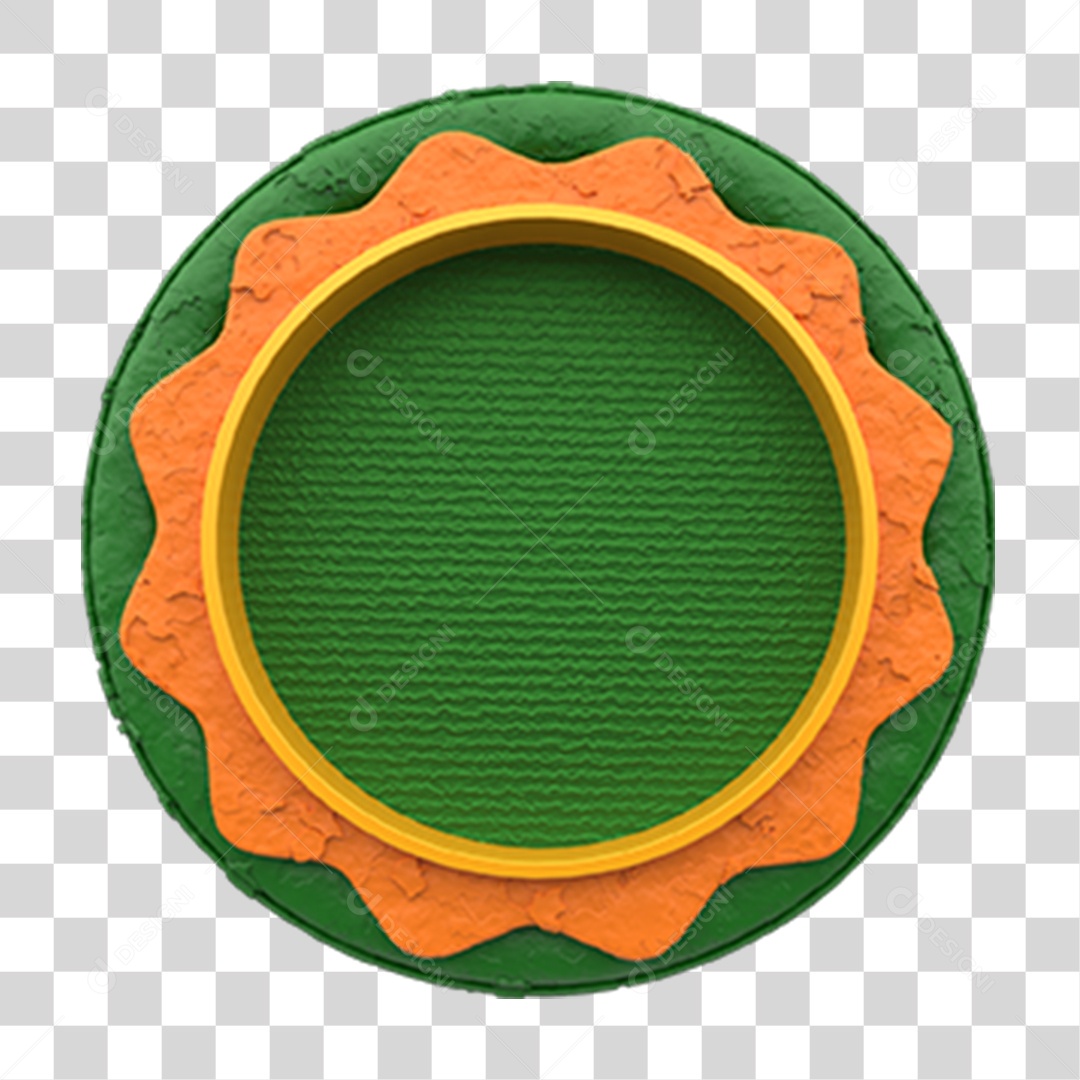 São João Placa Redonda PNG Transparente