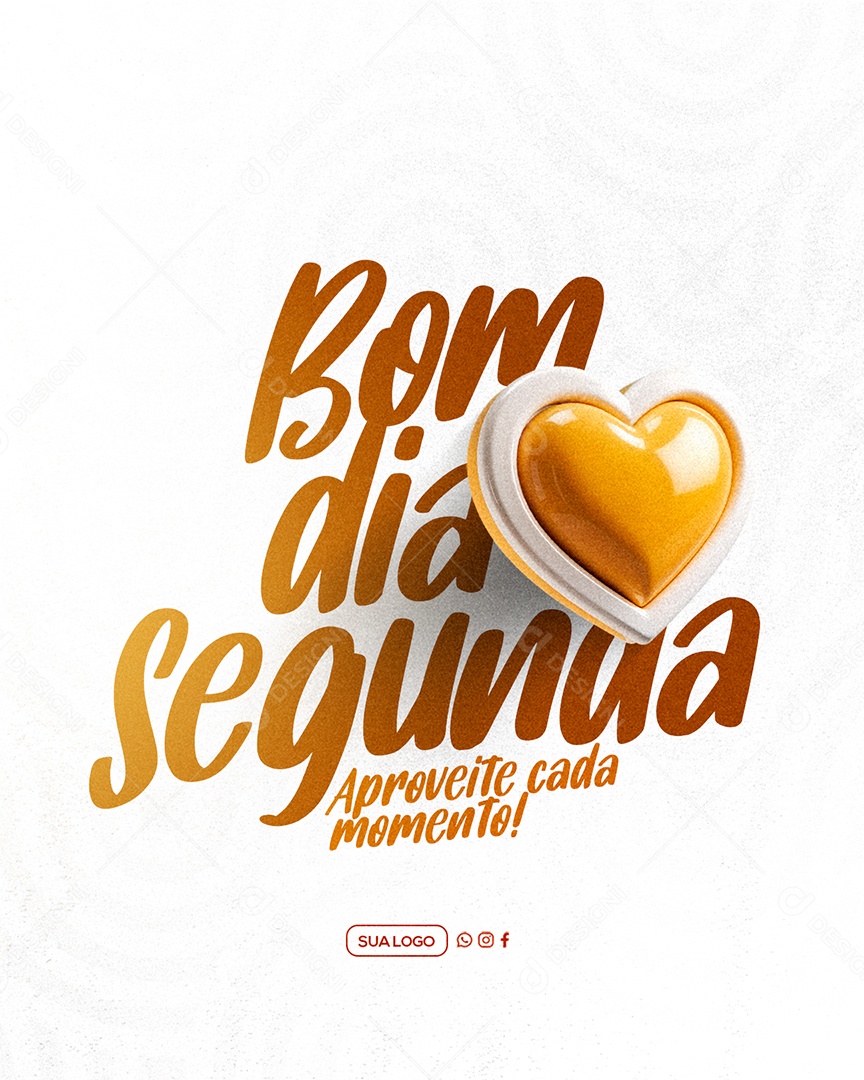 Bom Dia Segunda Feira Social Media PSD Editável