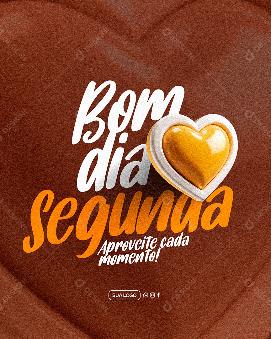 Bom Dia Segunda Feira Social Media PSD Editável