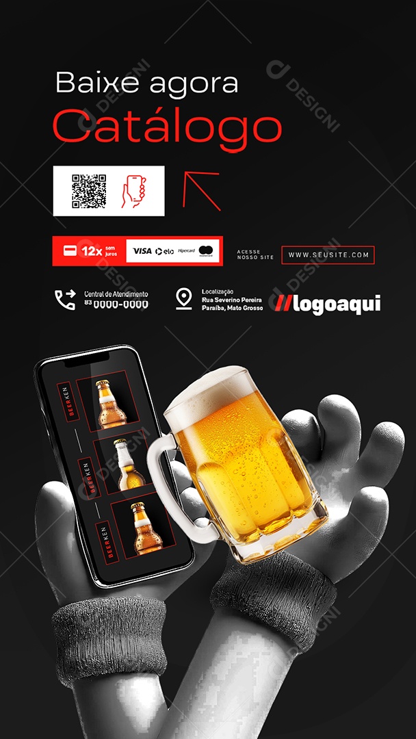 Story Distribuidora de Bebidas Ofertas da Semana Baixe Agora Cátalgo Social Media PSD Editável