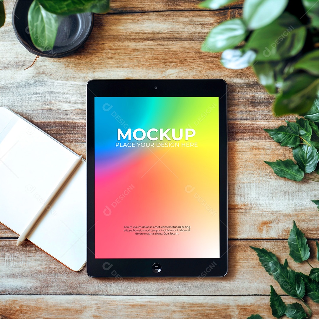 Tablet Mockup PSD Editável
