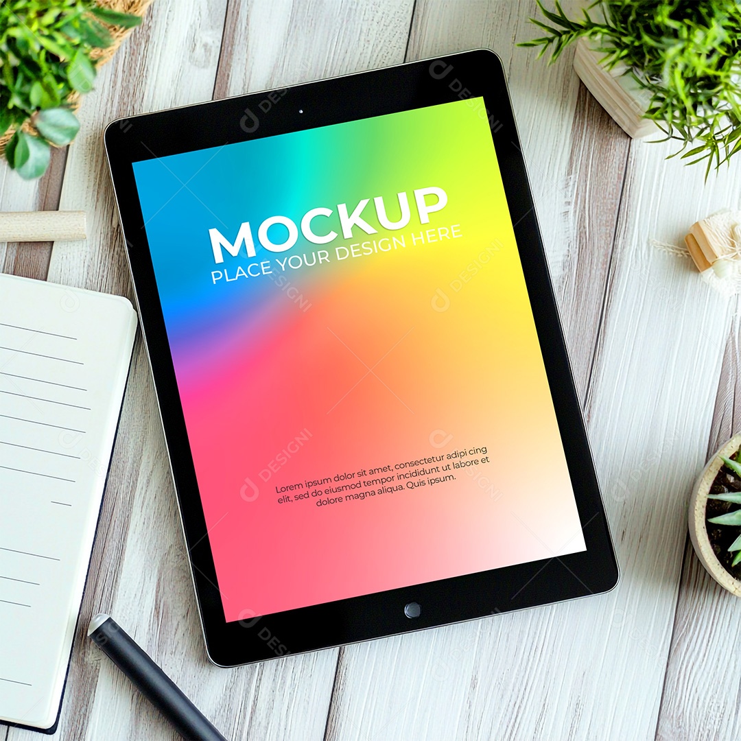 Tablet Mockup PSD Editável