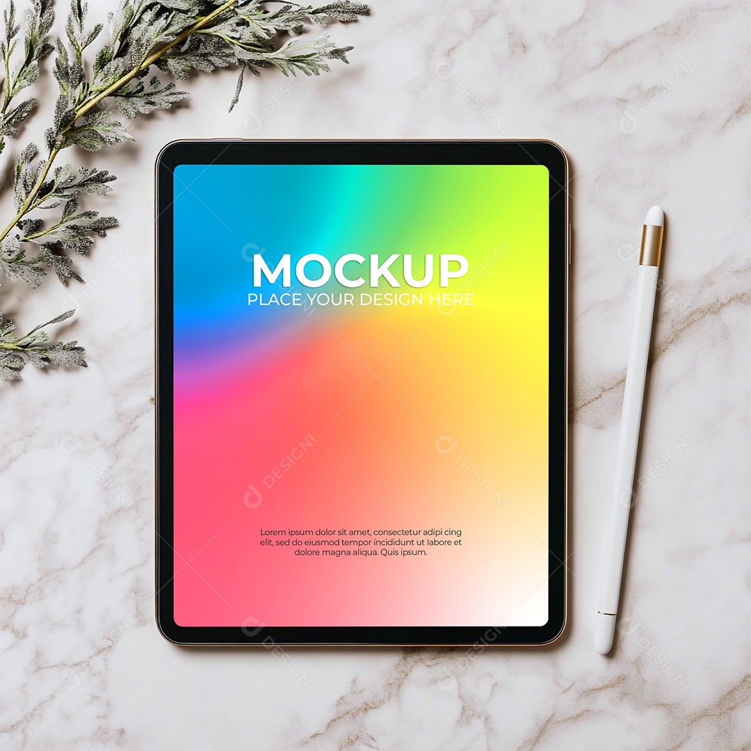 Tablet Mockup PSD Editável