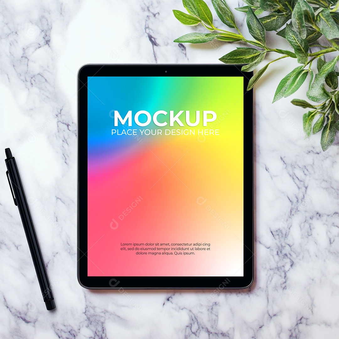 Tablet Mockup PSD Editável