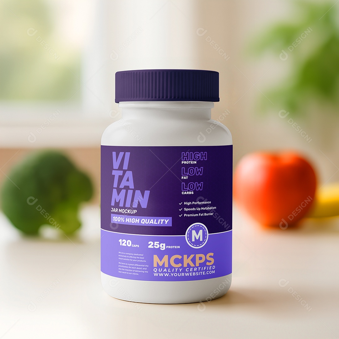 Pote Suplemento Mockup PSD