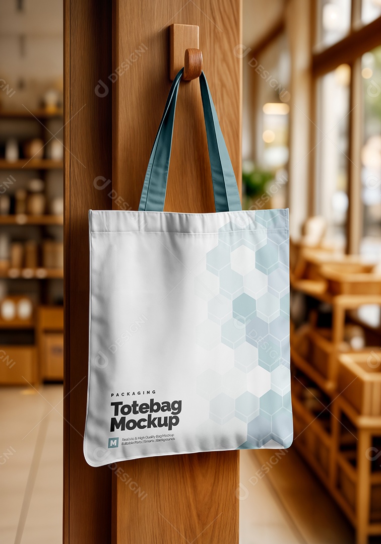 Sacola de Compras PSD Editável Mockup