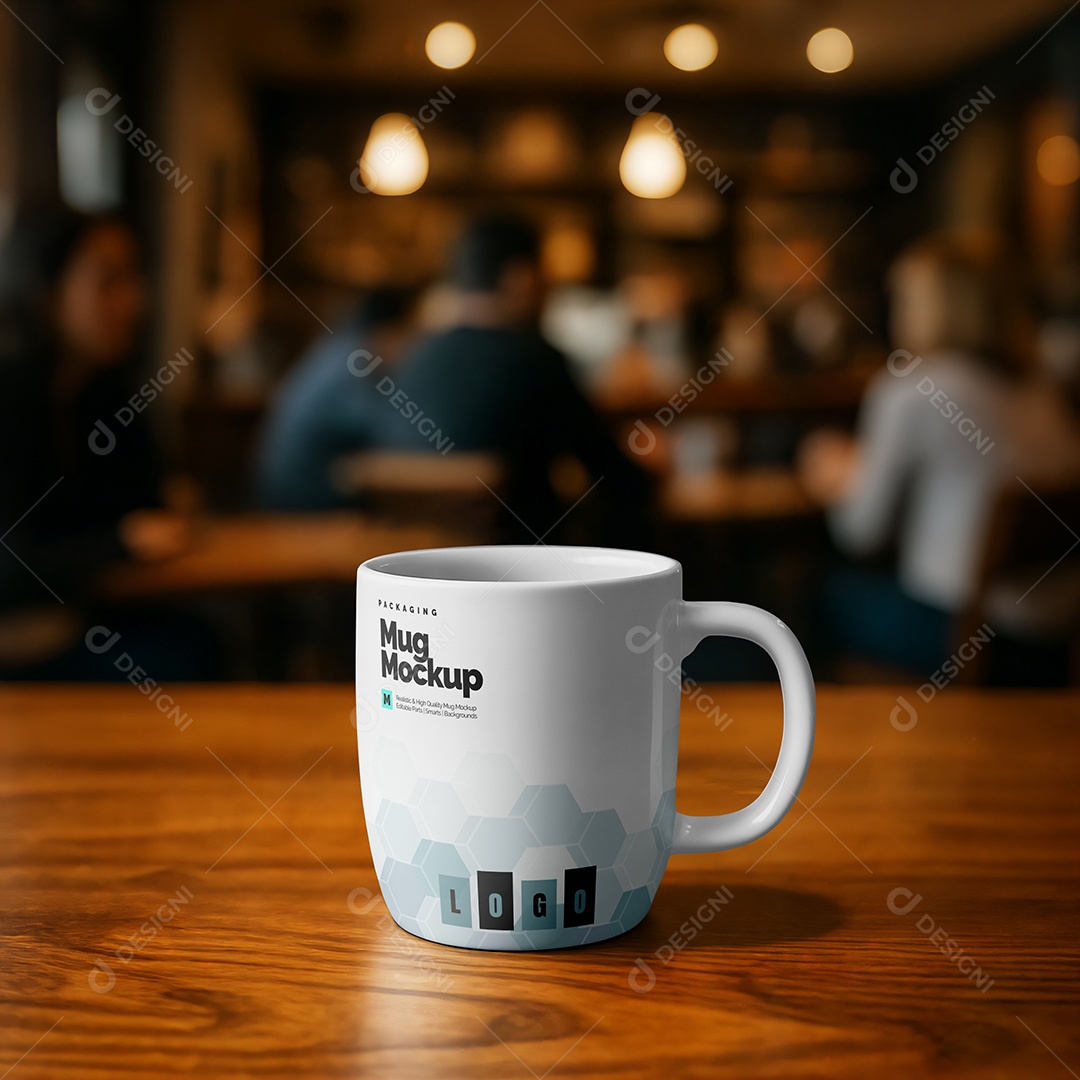 Mockup Xicara de Café PSD
