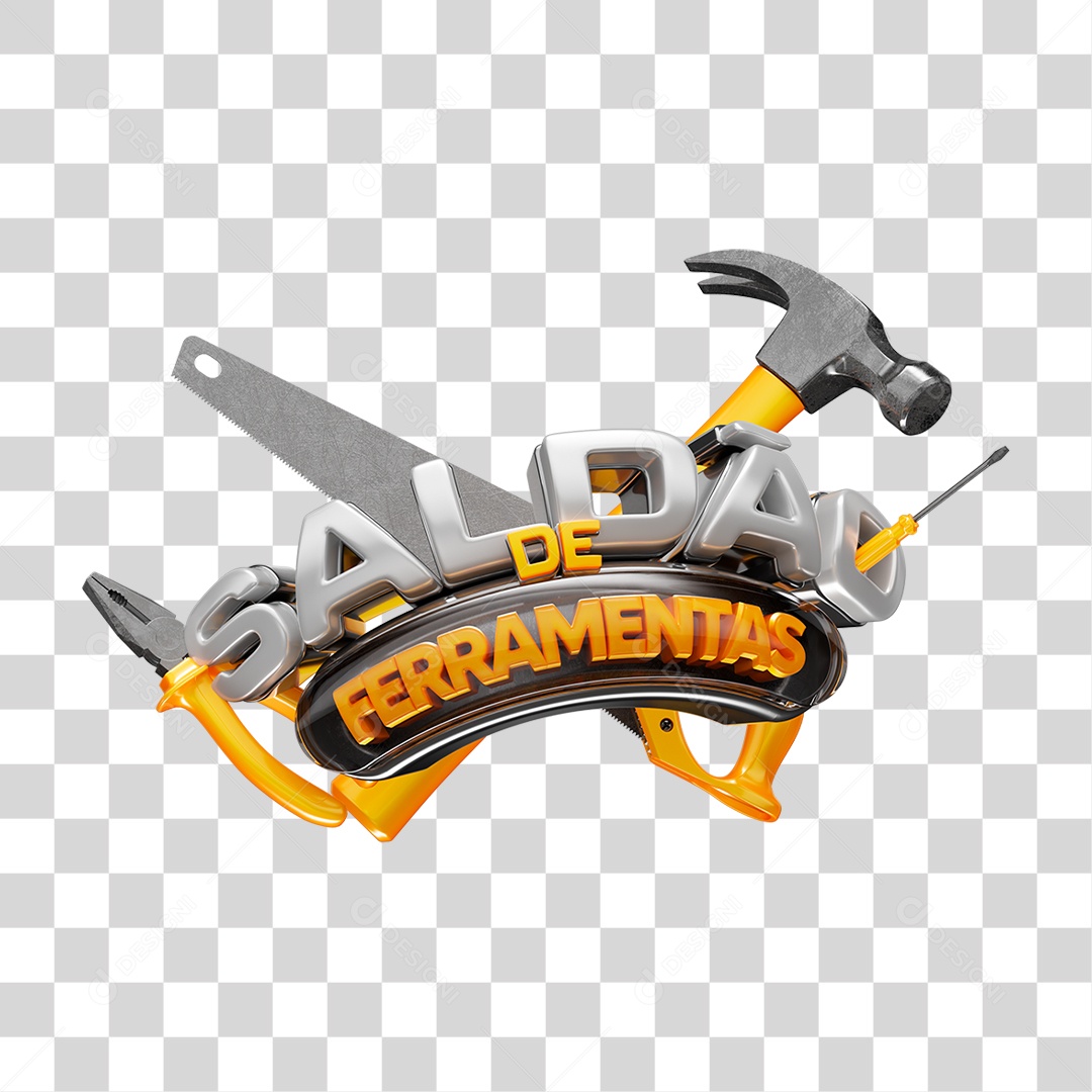 Selo 3D Saldão de Ferramentas PNG Transparente