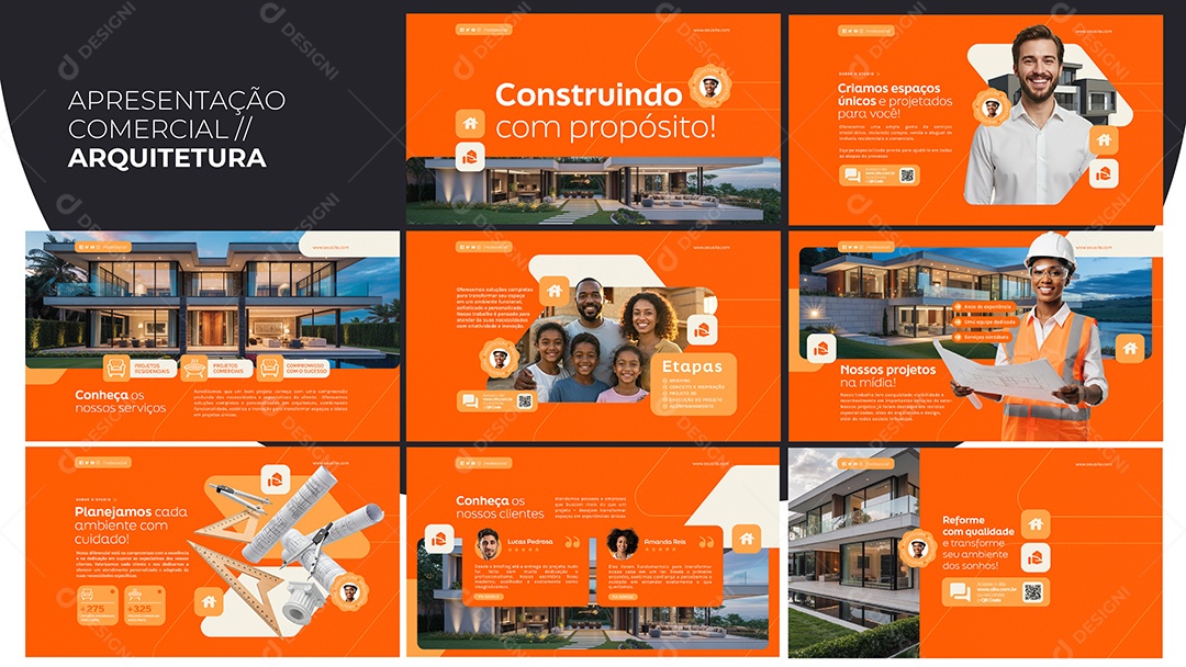 Apresentação Comercial Arquitetura PSD Editável